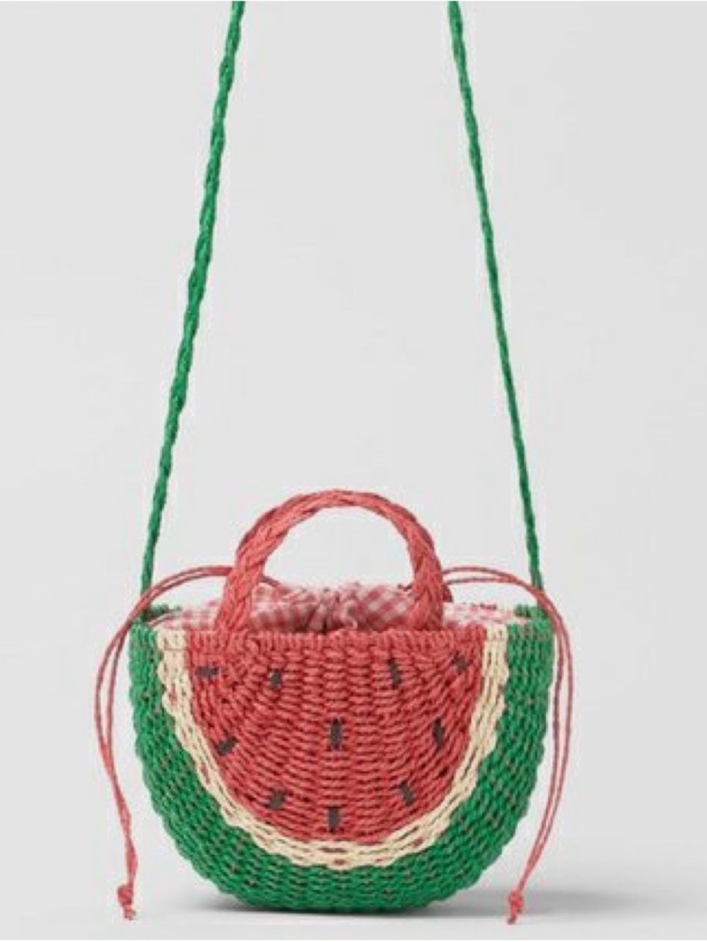 Zara raffia watermelon bag - Picture 1 of 2